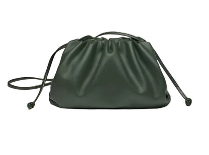 Women Leather Pouch | Shoulder Bag | Crossbody Bag large green