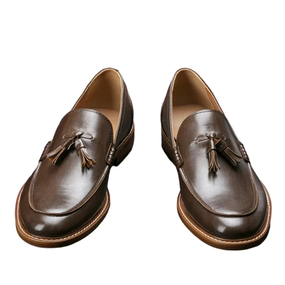 Men's American Style Leather Loafers | Comfortable | Casual Shoes