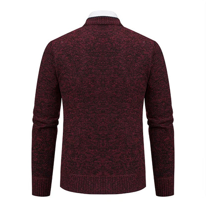 Men's Knitted V-Neck Wool Sweater | Casual Knit Cardigan | Winter Sweater