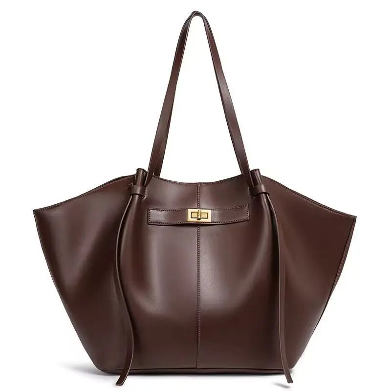 Women Large-Capacity Hand Bag | Metal Lock | Tote Bag | Shoulder Bag