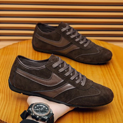 Men Casual Suede Sneakers | Comfortable | Non-Slip | Running Shoes | Breathable | Lightweight | Slip-On