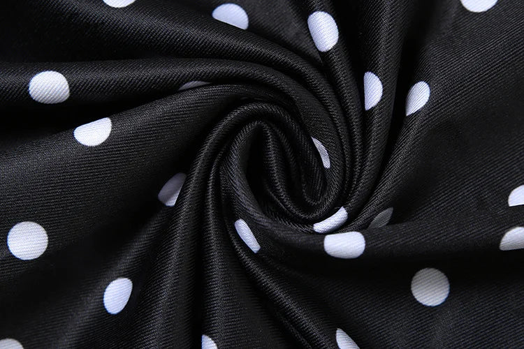 Women Summer Polka Dot Black Dress | Spaghetti Strap | Elegant | Maxi Bodycon | Vestidos