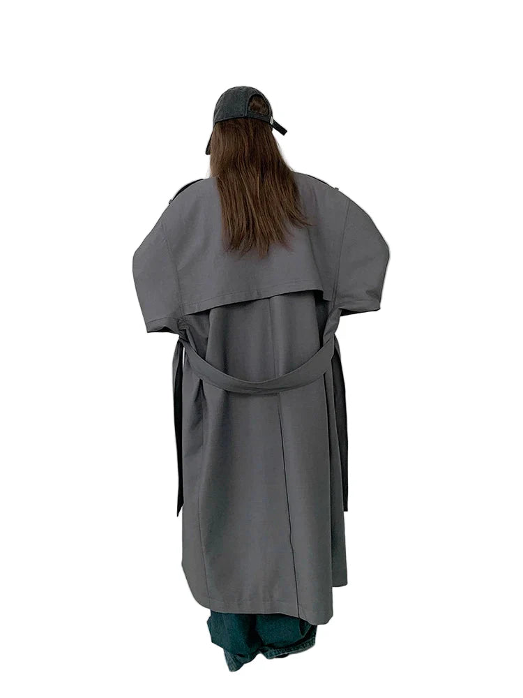 Women Oversized Trench Coat | Loose Casual Overcoat | Spring | Autumn