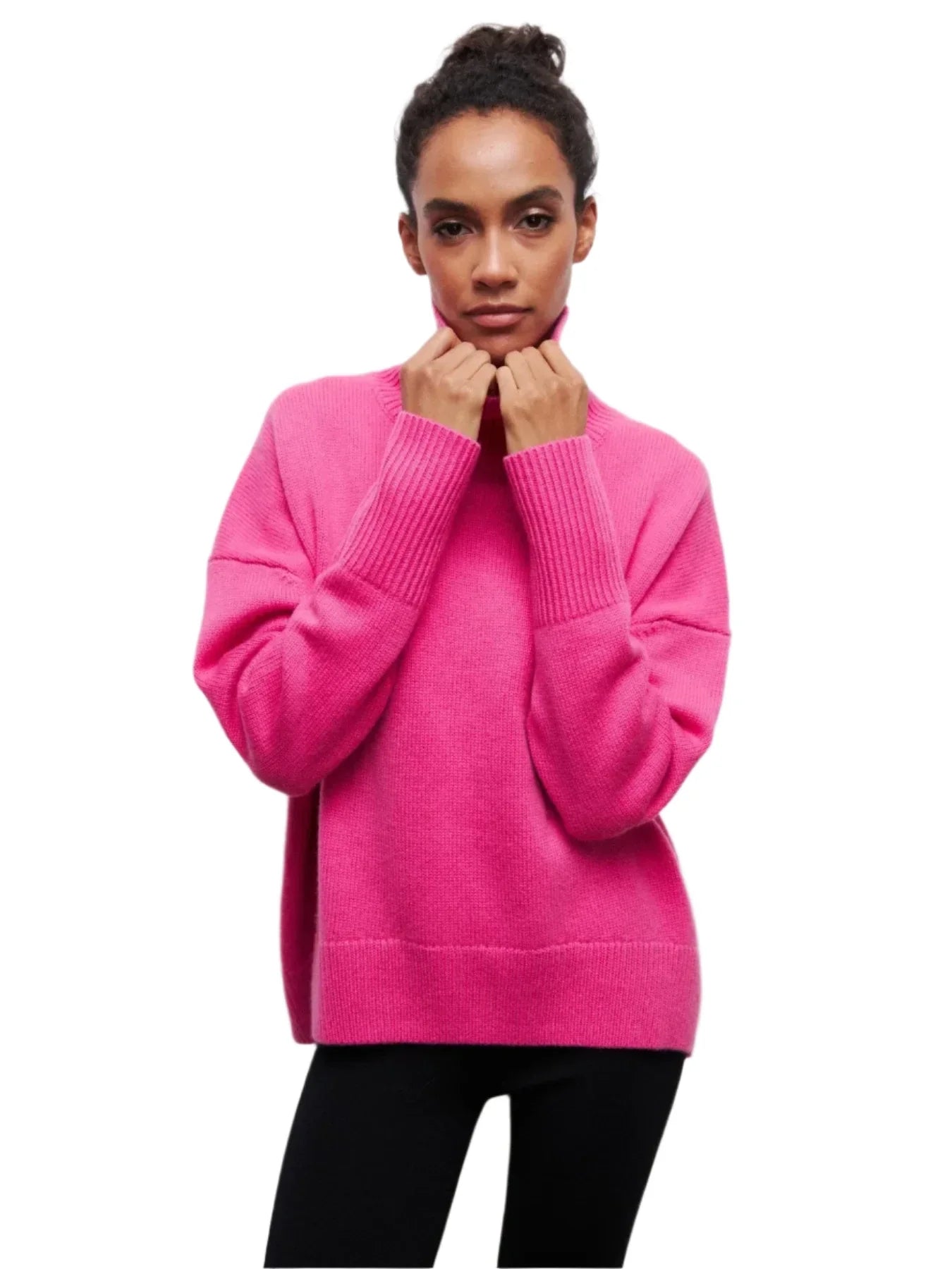 Women Oversized Thick Turtleneck Sweater