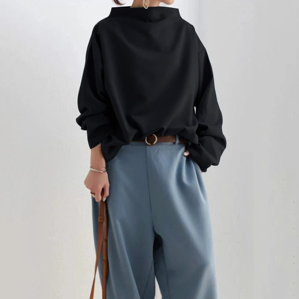 Margot™ | High-Neck Soft Knit Top