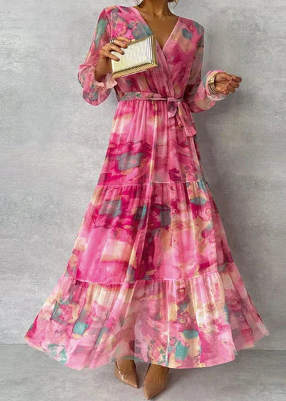Katie™ | Elegant Floral Handmade Dress