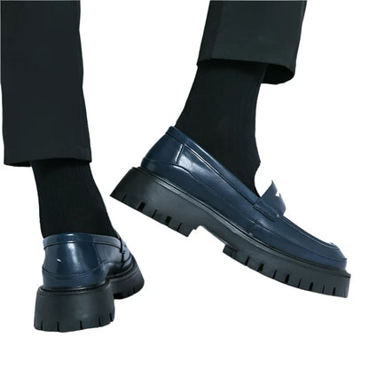 Men Handmade Leather Shoes | Men Platform Loafers | Moccasin