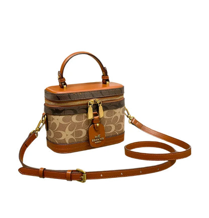 Women Small Printed Handbag | Crossbody Bag Coffee