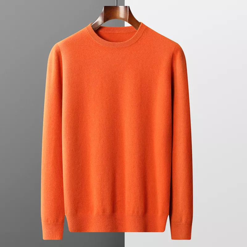 Men Pure Wool Sweater | Casual Pullover | Cashmere Knitting