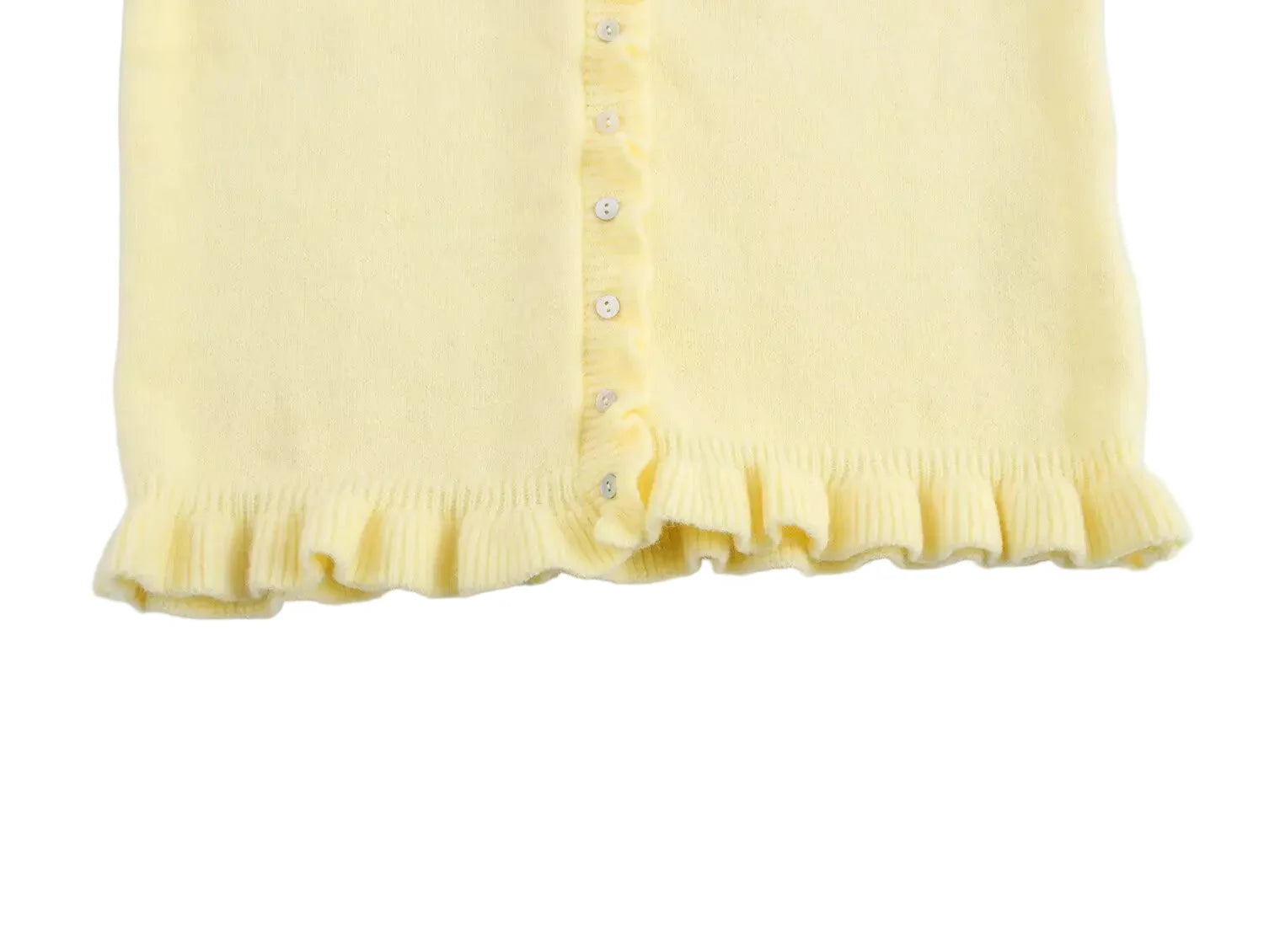 Women Knit Cardigan | Petal Sleeve Sweater | Autumn | Button Down Sweater