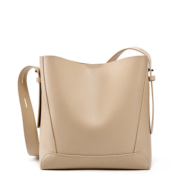 Women Leather Tote Bag | Crossbody Bag ivory