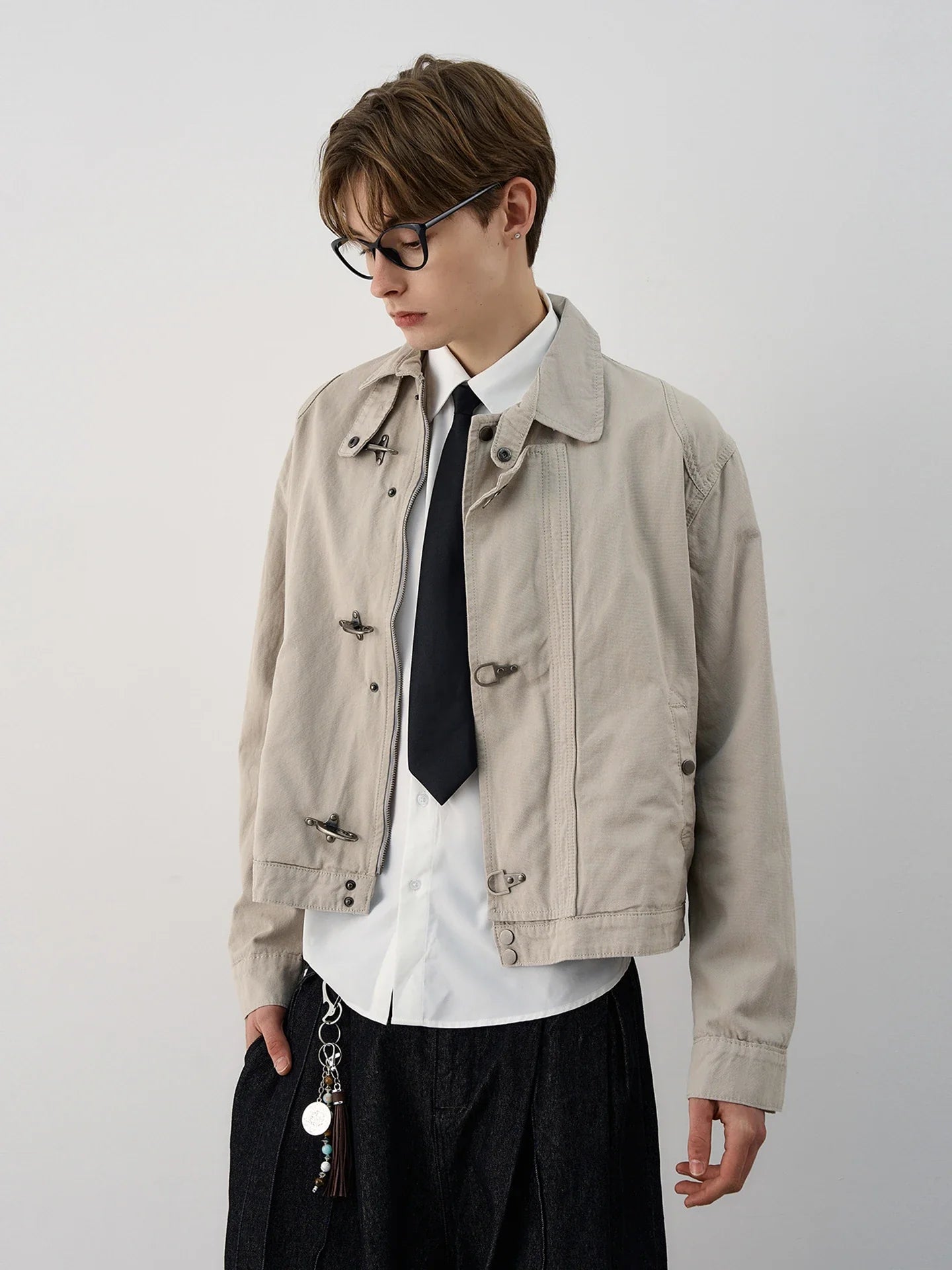 Unisex Lobster-Clasp Deck Jacket | Retro Gothic | Aircraft Button Jacket | Vintage Casual Jacket | Y2K