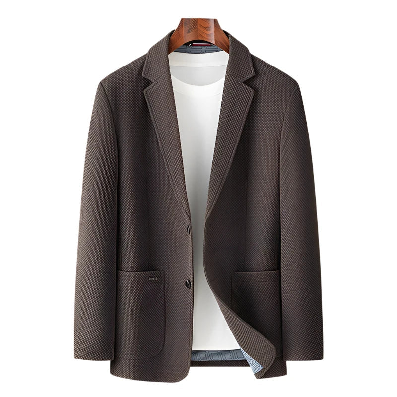 Men Formal Blazer | Formal Business Leisure Suit Jacket coffee