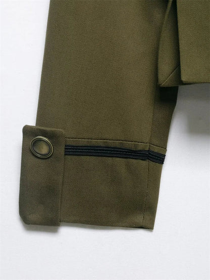Women Rope Knot Button Jacket | Long Sleeves | Napoleon Jacket