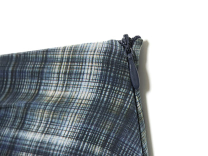 Women Blue Plaid Pleated Skirt | Asymmetrical Hem | High Waist | Long Skirt | Y2k