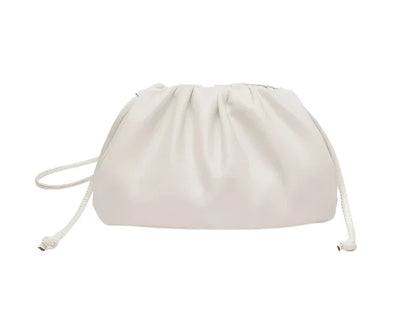 Women Leather Pouch | Shoulder Bag | Crossbody Bag large Beige