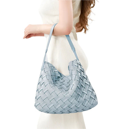Women Woven Tote Bag | Textured Pleated Soft Leather Bag