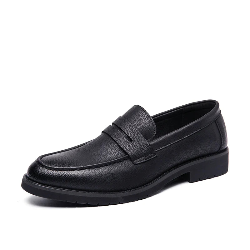 Men Business Leather Shoes | Dress Shoes | Wedding | Homecoming Shoes | Lightweight Shoes Black-1
