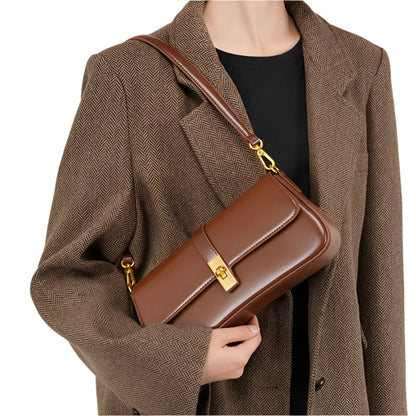 Women Genuine Leather Shoulder Bag | Casual Day Bag | Mini Purse | Underarm Bag