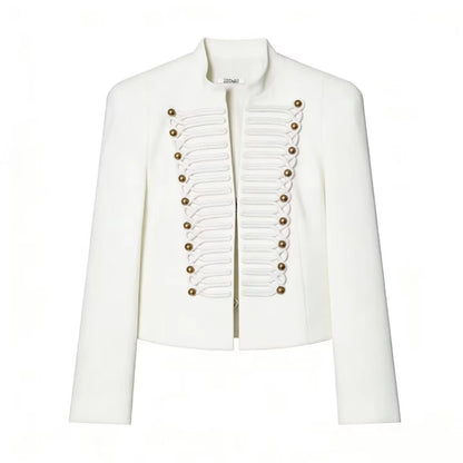 Women Napoleon  Jacket | Single Breasted  | Cropped Jacket | Short Coat
