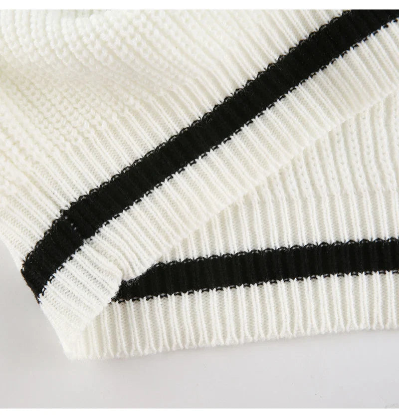 Women Loose Sweater | Autumn | Knitted Pullover | Long Sleeve | V-Neck Knitted Sweater