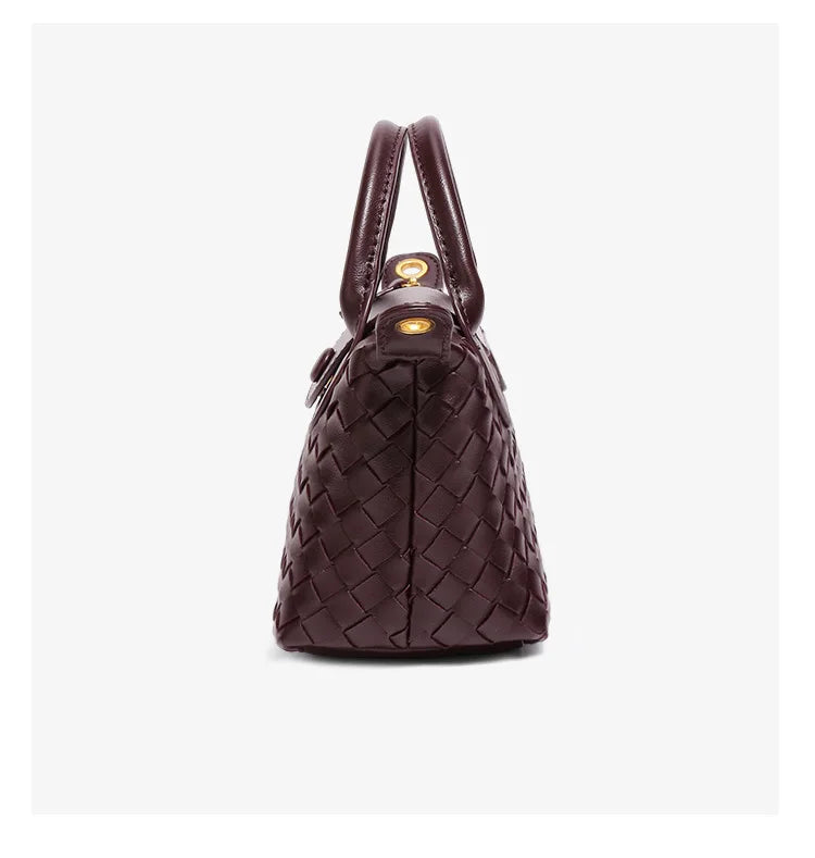 Women Woven Shoulder Bag | Small Dumpling Bag | Bucket Bag | Crossbody Bag | Lunch Box Bag