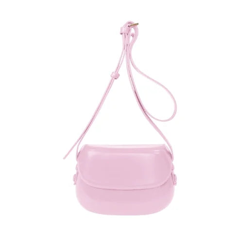 Women Small Shell Leather Crossbody Bag | Messenger Bag Pink