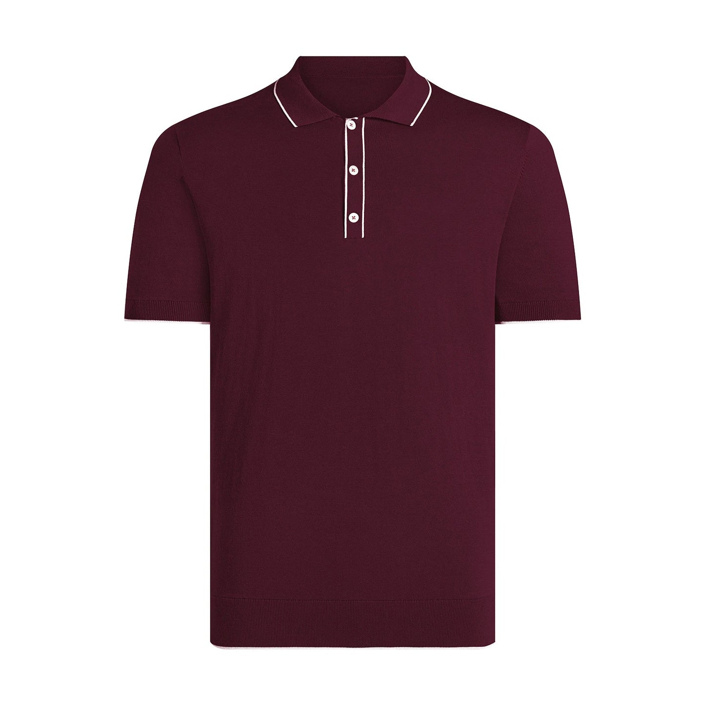 Men's Polo Shirt | Classic Polo Shirt | Business Casual Cotton Polo Burgundy