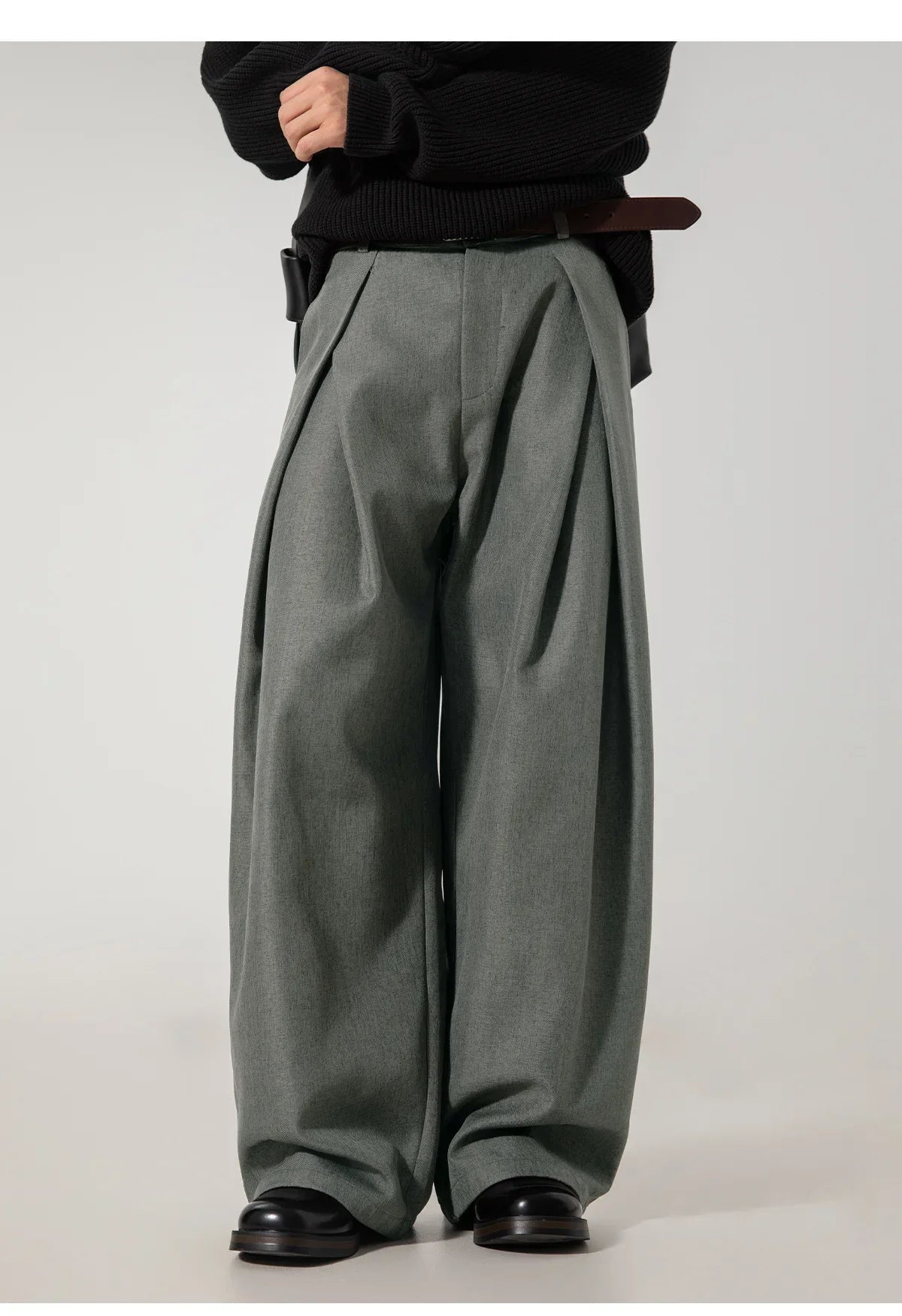 Men Dress Pants | Casual | Flare Trousers | Draped | Straight