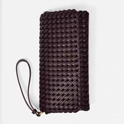 Women Leather Woven Bag | Shoulder Bag | Armpit Handbag
