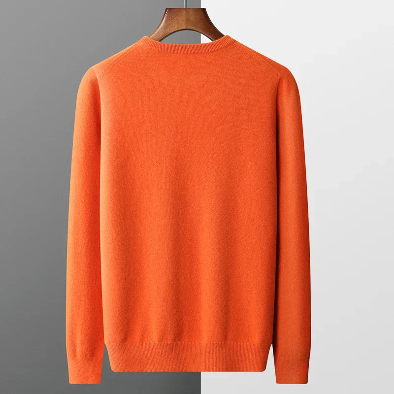 Men Pure Wool Sweater | Casual Pullover | Cashmere Knitting
