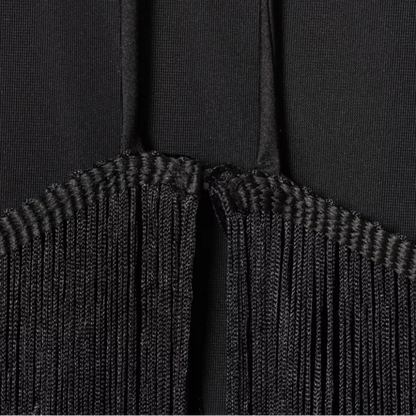 Women Long Tassel Top | Halter Neck | Sleeveless | Backless