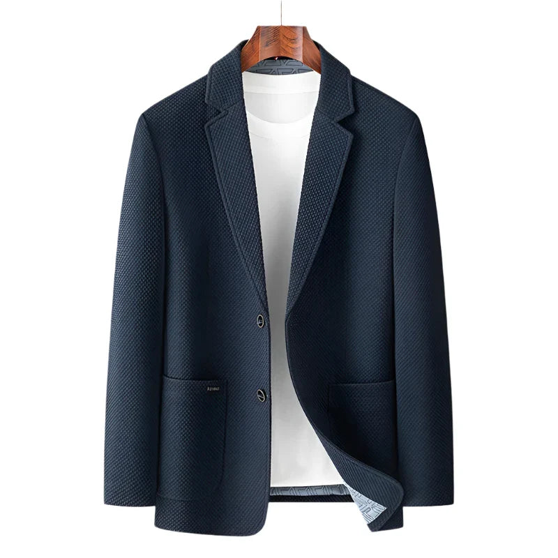 Men Formal Blazer | Formal Business Leisure Suit Jacket Navy blue