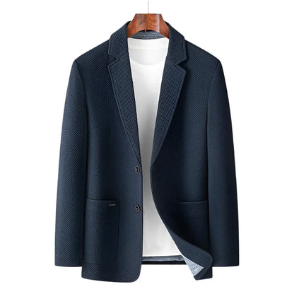 Men Formal Blazer | Formal Business Leisure Suit Jacket Navy blue