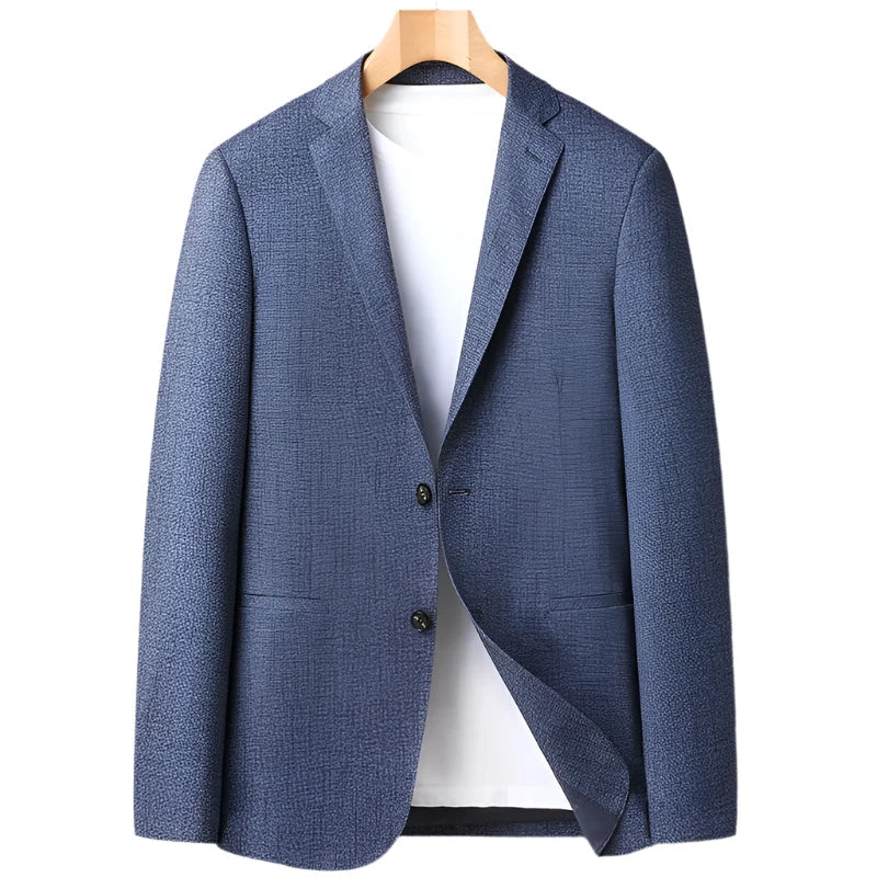 Men Casual Business Suit Blazer | Office Outwear Blue