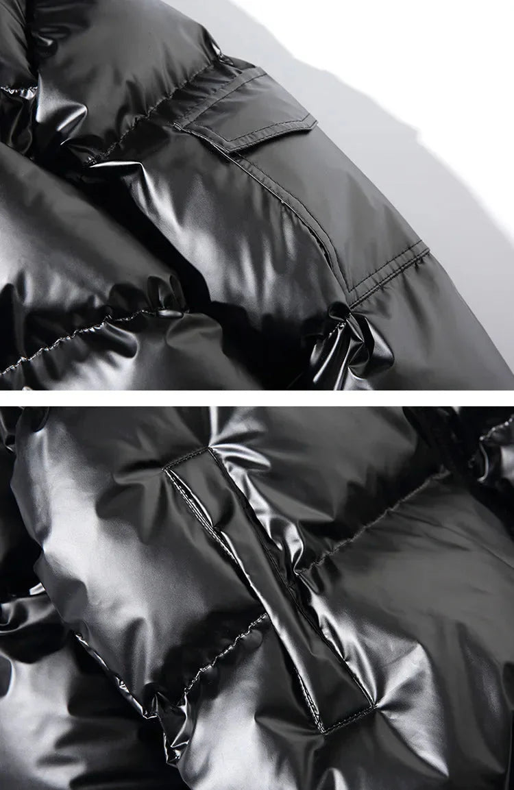 Unisex Metallic Warm Winter Jacket | Thick Waterproof Puffer Jacket | Windproof Jacket