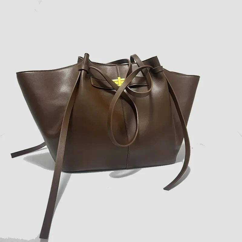 Women Large-Capacity Hand Bag | Metal Lock | Tote Bag | Shoulder Bag