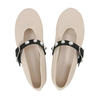 Women Leather Ballet Flats | Mary Jane Flats | Ballerina Flats