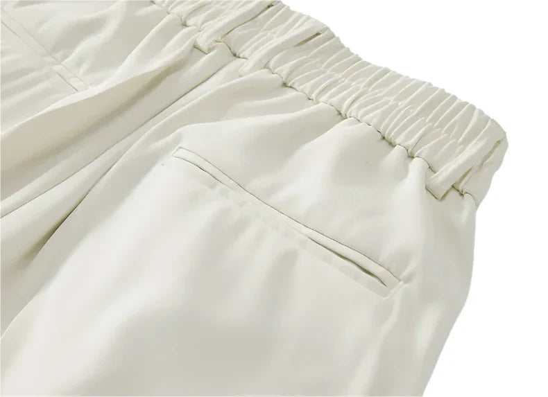 Men’s Classic Soft Pants | Straight Loose Drape Trousers | Breathable Material