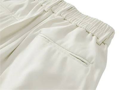 Men’s Classic Soft Pants | Straight Loose Drape Trousers | Breathable Material