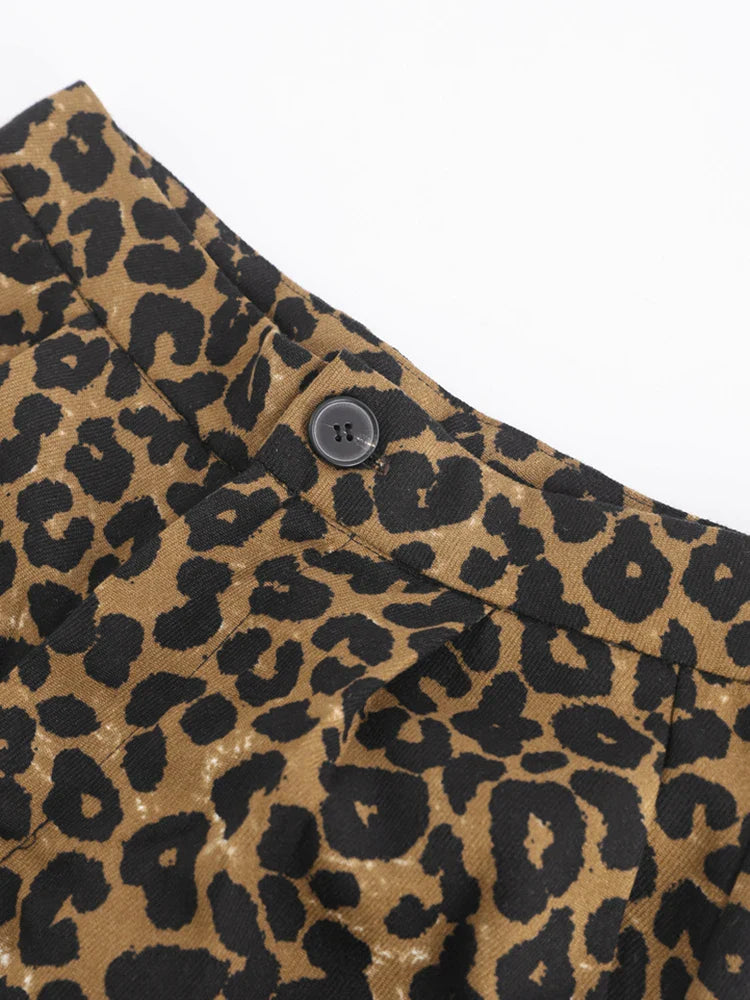 Women Vintage Leopard Print Pants | Cheetah Print Trousers | Cheetah Jeans
