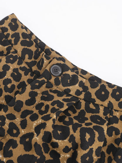 Women Vintage Leopard Print Pants | Cheetah Print Trousers | Cheetah Jeans
