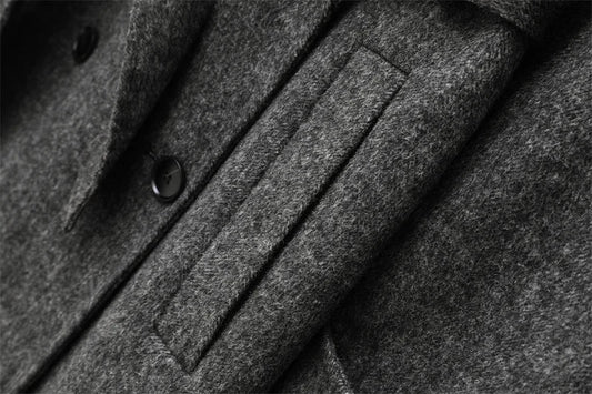Women Wool Coat With Belt | Double Breasted | Woolen Coat | Trench Coat