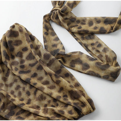 Women Leopard Print Two Piece | Cheetah Print Skirt | Cheetah Print Top