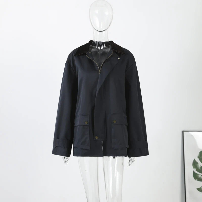 Women Removable Hooded Coat | Loose | Long Jacket | Casual Waterproof Trench Coat | Cape Jacket