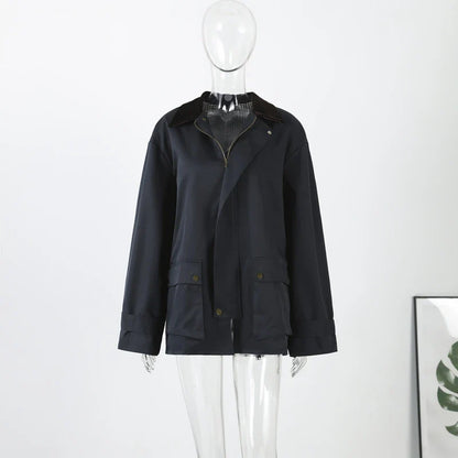 Women Removable Hooded Coat | Loose | Long Jacket | Casual Waterproof Trench Coat | Cape Jacket