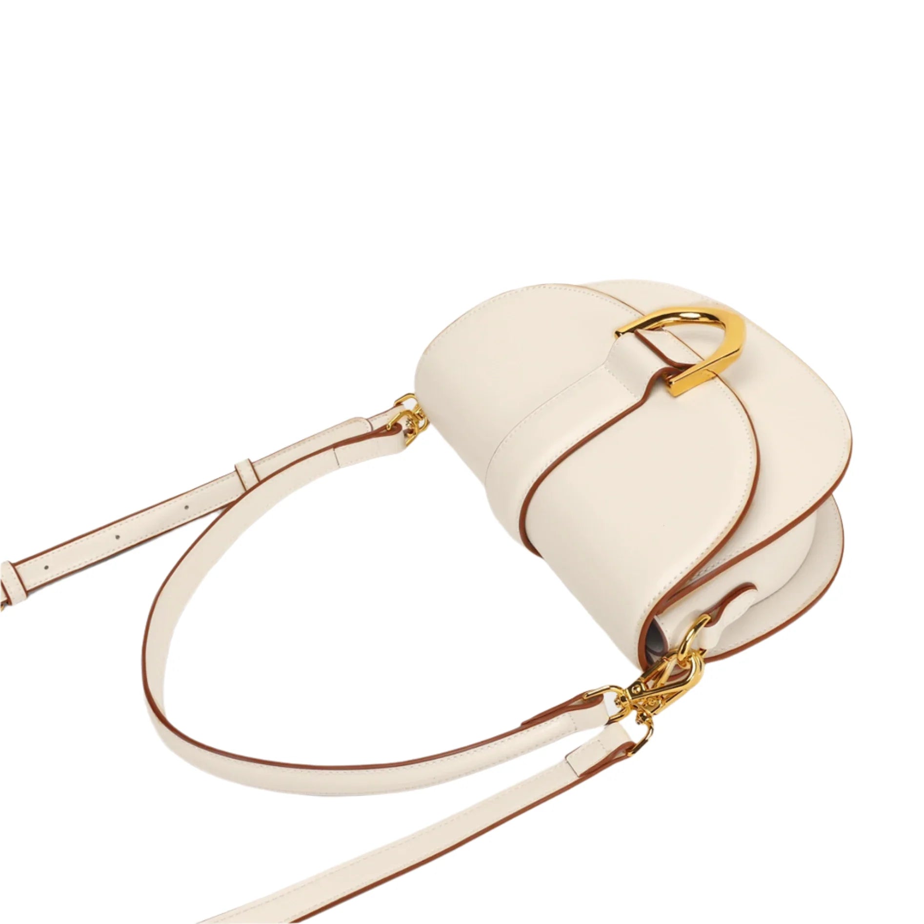 Women Small Shoulder Handbag | Leather Saddle Crossbody Bag