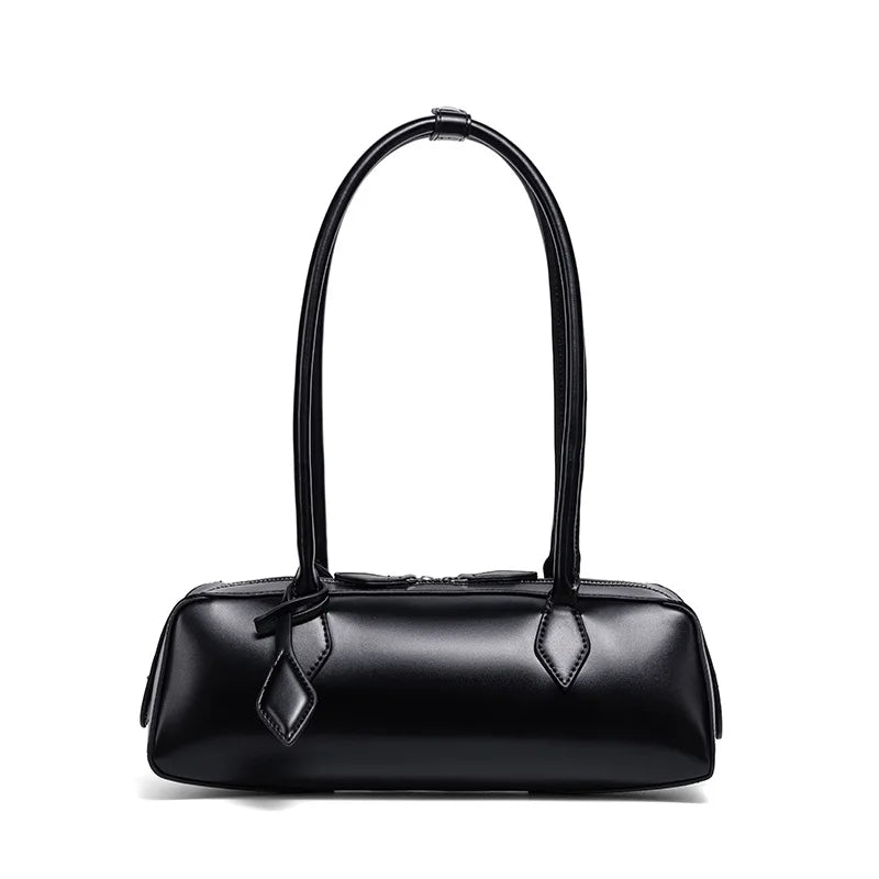 Women Leather Bag | Luxury Vintage | Long Shoulder Shopping Bag | Underarm Bag | Baguette