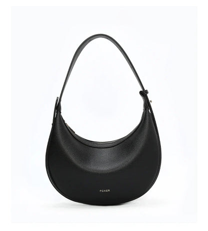 Women Shoulder Bag | Leather Crescent Underarm Bag | Minimalist Crossbody Bag