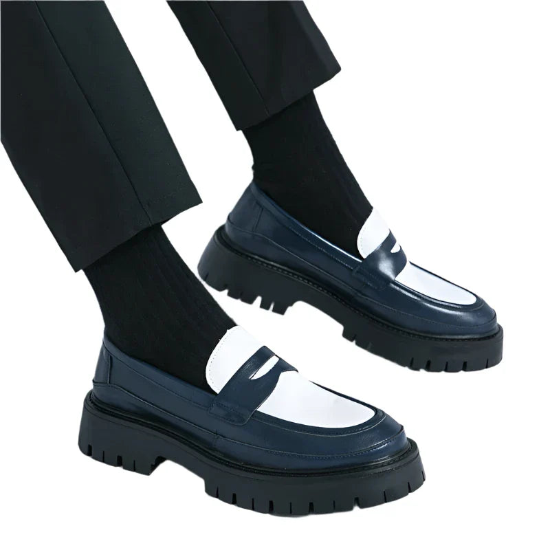 Men Handmade Leather Shoes | Men Platform Loafers | Moccasin